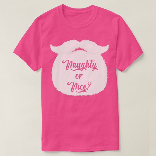 Jultomten Beard Naughty eller Nice jul Julafton G T Shirt (Design framsida)