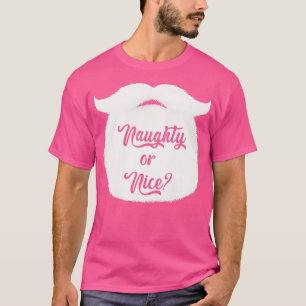 Jultomten Beard Naughty eller Nice jul Julafton G T Shirt