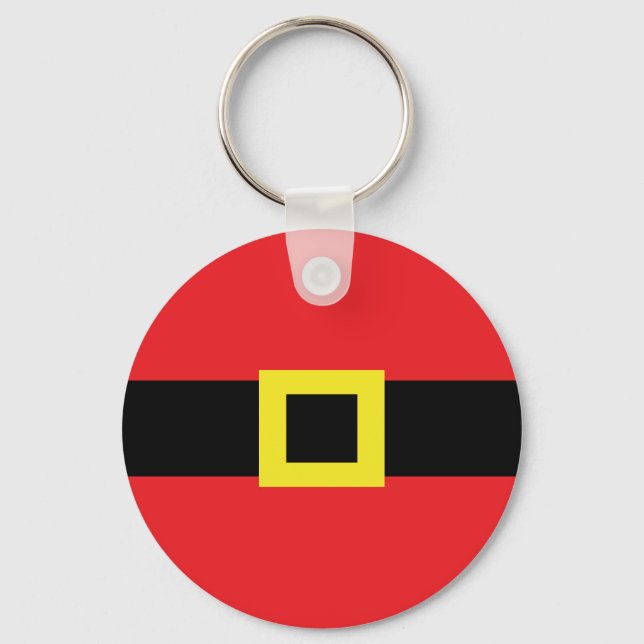 Jultomten Belly Bälte Buckle Helgdag jul Nyckelring (Framsida)