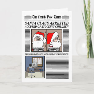 Jultomten beslagtagna julkort helgkort