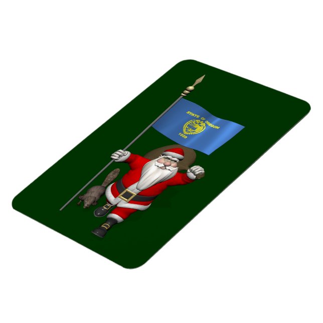 Jultomten besöker bäver-läget magnet (Vänstra Sidan)
