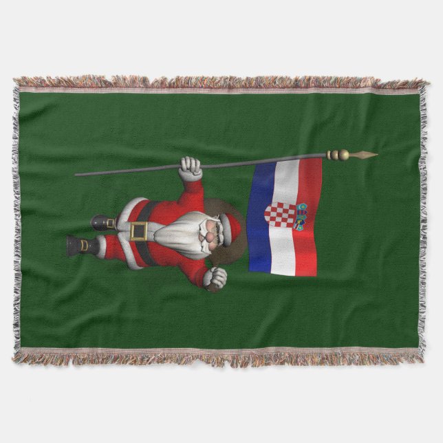 Jultomten besöker Kroatien Filt (Framsidan)