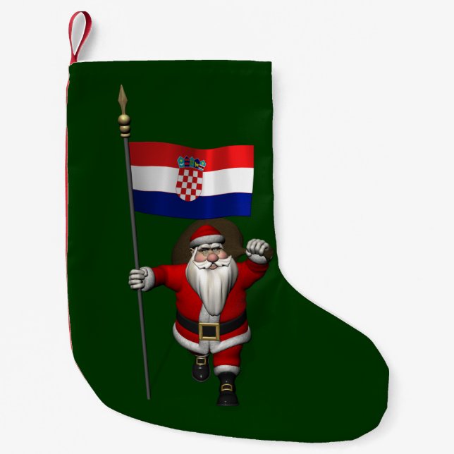 Jultomten besöker Kroatien Liten Julstrumpa (Framsidan)