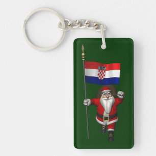 Jultomten besöker Kroatien Nyckelring