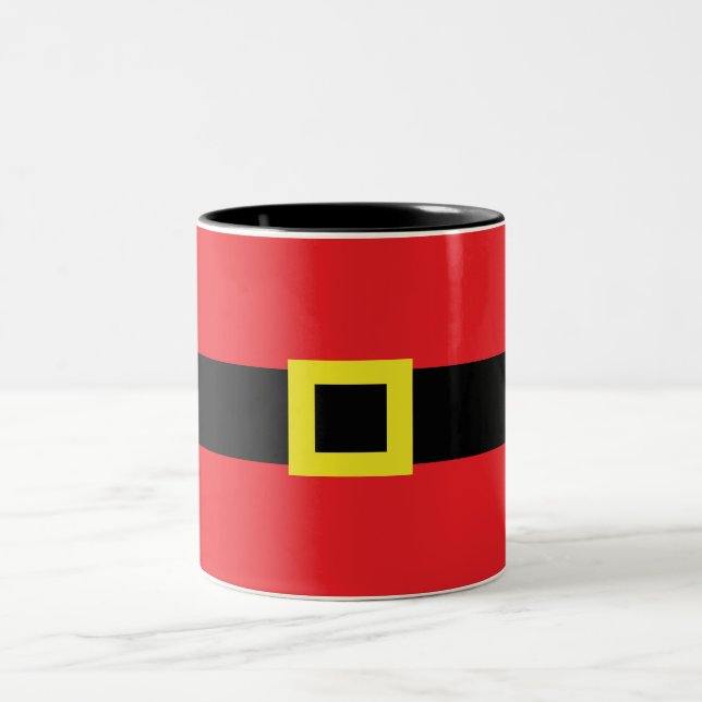 Jultomten Besselly med Bälte Buckle Jul Red Två-Tonad Mugg (Center)