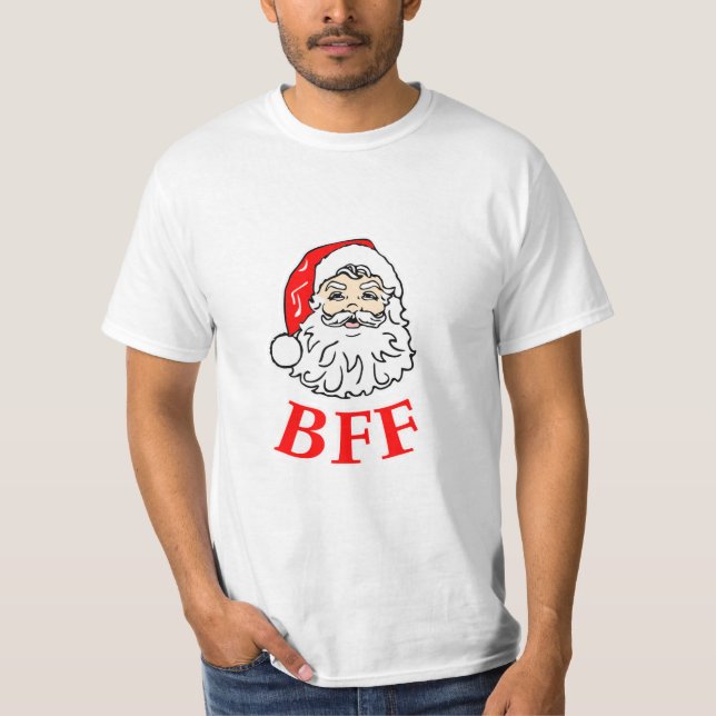 Jultomten BFF Bestie! T Shirt (Framsida)