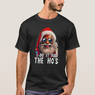 Jultomten Black Afro African American Jag gör det T Shirt