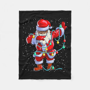 Jultomten Black jul Afro African American Fleecefilt