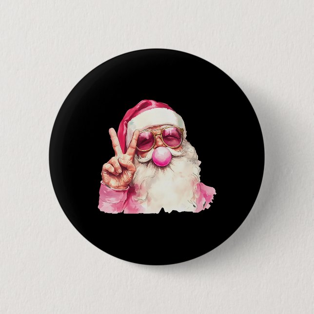 Jultomten Bloder Bubble Gum Rosa Sungles Kristus Knapp (Framsida)