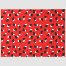 Jultomten Boots Jul Helgdag Mönster Red