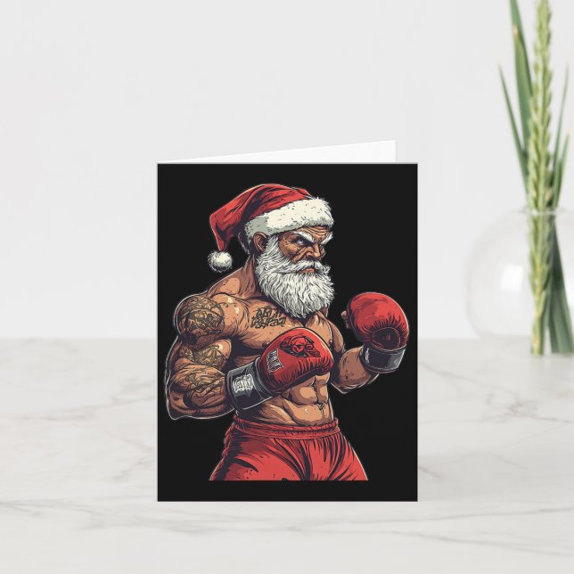 Jultomten Boxing and Mma - jul Boxing Kort (Framsida)