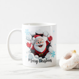 Jultomten Breaking Ice 3D Mugg