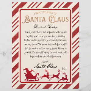 Jultomten Brev Fullt Sled Printable