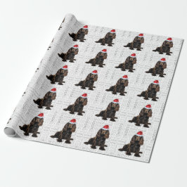 Jultomten Brown Cocker Spanska Helgdag Hund Presentpapper