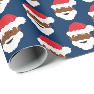 jultomten Brown Skin Blue jul Presentpapper