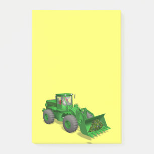 Jultomten Bulldozer operator Post-it Block