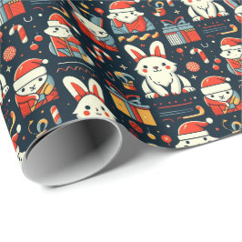 Jultomten Bunnies Rumänska Flagga färg Presentpapper