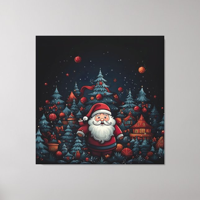Jultomten Canvastryck (Framsida)