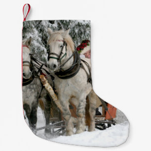 Jultomten Carriage Helgdag Liten Julstrumpa