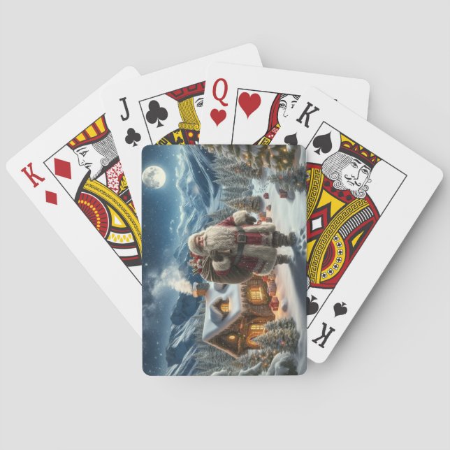 Jultomten Casinokort (Baksidan)