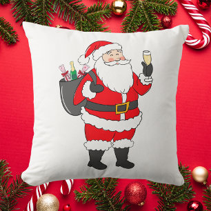 jultomten Champagne Älskare Kudde