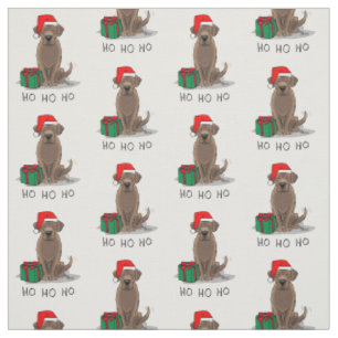 jultomten Chocolate Labrador Retriever Funny Tyg
