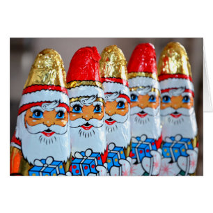 Jultomten Chocolates Greeting Card Hälsningskort