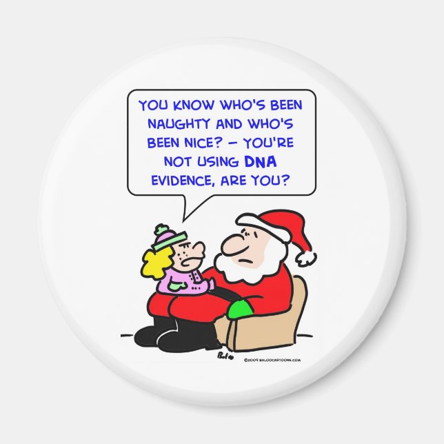 jultomten christmas dna-bevis magnet (Framsidan)