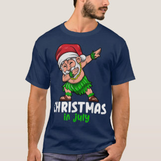 Jultomten christmas in july firande sommar v. t shirt
