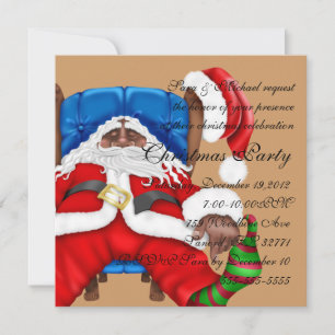 Jultomten christmas inbjudan