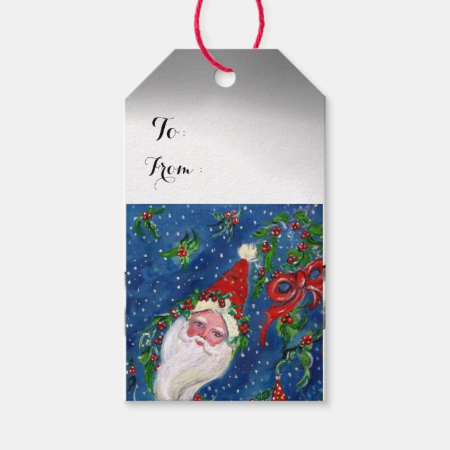 JULTOMTEN, CHRISTMAS KVÄLL PRESENTETIKETT (Framsidan)