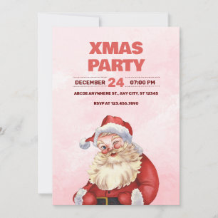 Jultomten christmas party inbjudningar