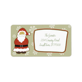 Jultomten Classic Cute Personlig Adress Adressetikett