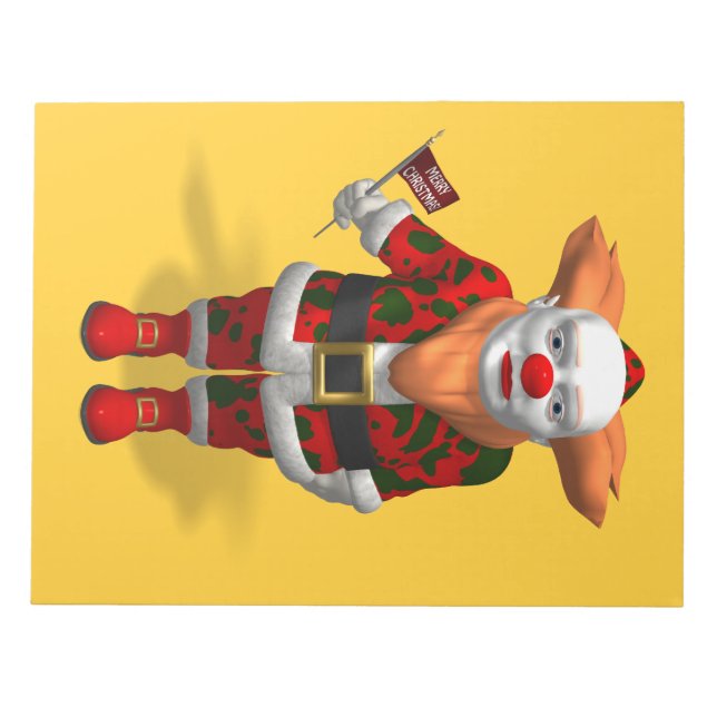 Jultomten clown anteckningsblock (Framsida)