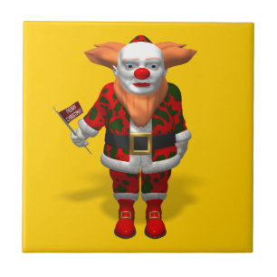Jultomten Clown Kakelplatta