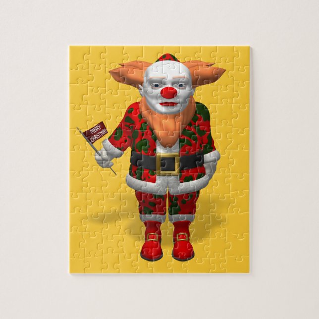 Jultomten Clown Pussel (Vertikal)