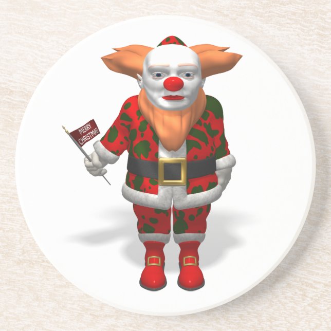 Jultomten Clown Underlägg (Framsidan)