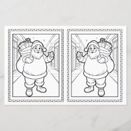 Jultomten Coloring Lakan För barn