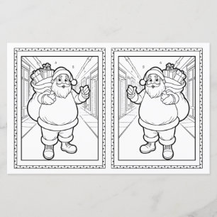 Jultomten Coloring Lakan För barn