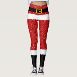 Jultomten Costume Glitter julbalar Leggings
