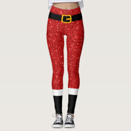 Jultomten Costume Glitter julbalar Leggings