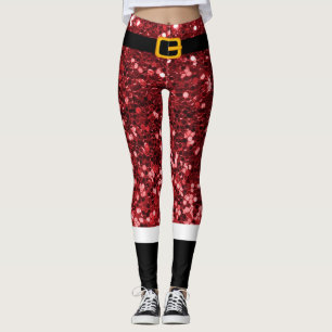 Jultomten Costume Glitter julbalar Leggings