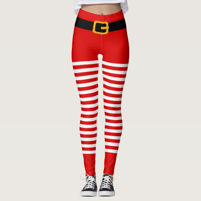 Jultomten Costume-julklappar Leggings (Framsida)