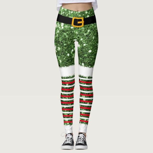 Jultomten Costume-julklappar Leggings (Framsida)