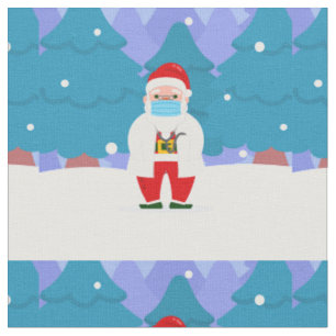 jultomten covid christmas ansikte mask doktor tyg