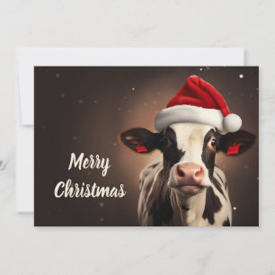 Jultomten Cow-jul Julkort