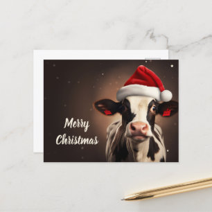 Jultomten Cow-jul Vykort