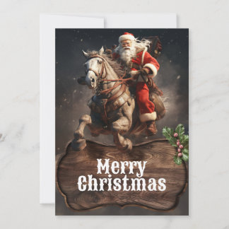 Jultomten Cowboy Art Julkort