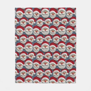 Jultomten crochet mönster fleecefilt