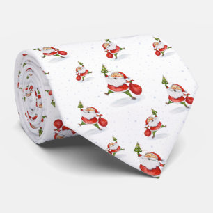 Jultomten Cute-färgmålning för julfärgning Slips
